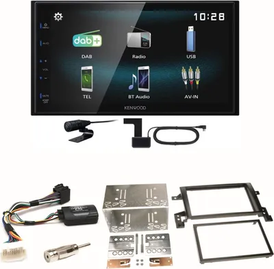 Produktbild von Kenwood DMX-125DAB Bluetooth MP3 DAB+ USB Einbauset für Suzuki Grand Vitara JT