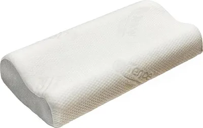 Produktbild von Bonvionn Beasleep Nackenstützkissen gelochter Viscoschaum Ergonomisches Kopfkissen mit Waschbarem Bezug, Mit Klimaband (Beeasleep V Gelochter