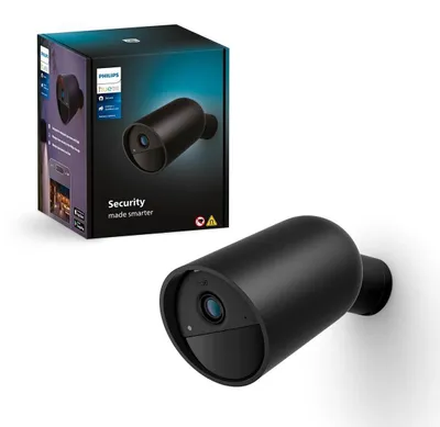 Obrázok produktu pre Philips 8719514492776, IP bezpečnostná kamera, Vnútorné a vonkajšie, Bezdrôtový, Múr, Čierna, Guľka (tvar)