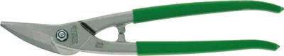Image de STUBAI Cisaille à tôle combinée droite, inox, PVC-vert280 mm
