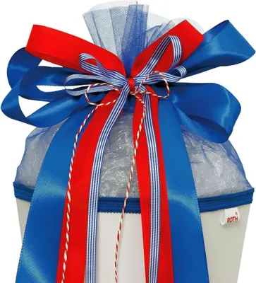 Obrázek produktu pro ROTH 679700 ROTH Schultütenschleife "Blue Berry", blau / rot