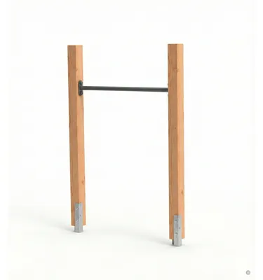 Produktbild von EXIT Linea 85 Holz-Turnreck, Reckstange für Draußen, Turnrek Kinder, Garten
