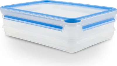 Zdjęcie produktu dla EMSA 508557, Pudełko, Prostokątny, 2,65 l, Niebieski, Przezroczysty, Polipropylen (PP), Termoplastyczny elastomer, Niemcy