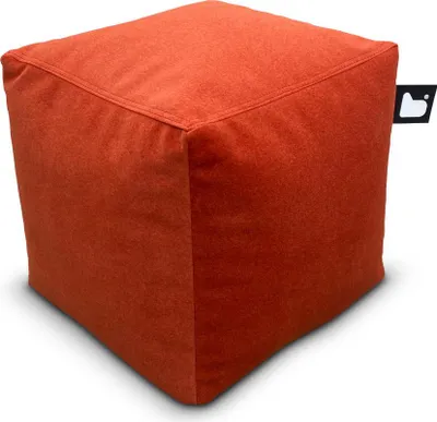 Productafbeelding van Extreme Lounging - b-box: Suède poef - vierkant model - voor binnenshuis - zachte suède stof - 40x40 cm - Rustiek