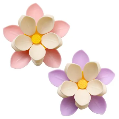 Magnetische Lebensmittelclips, 2 Stück, Lotusblütenform, Kühlschrankverschluss