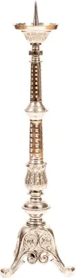 Produktbild von Altarleuchter vernickelt H 62 cm
