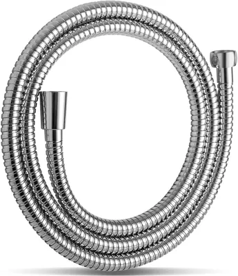 Produktbild von Duschschlauch 2 m, Edelstahl, Hochdruck, verchromt, für Badezimmer