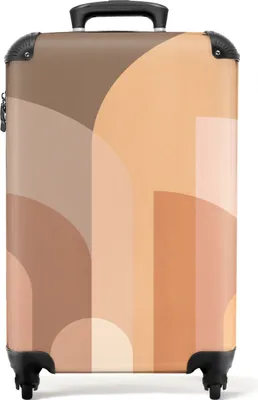 Obrázek produktu pro NoBoringSuitcases.com - Oranžový kufr pro ženy - Originální dárek pro ženy - Vhodný pro rozměry 55x40x20 cm / 55x35x25 cm - Příruční zavazadlo na kolečkách - Zavazadlo velikosti kabiny - Kufr na kolečkách pro dospělé - Cestovní kufr na kolečkách - Lehký kufr na kolečkáchKufr na příruční zavazadlo 55x35x20 cm, 36L,
