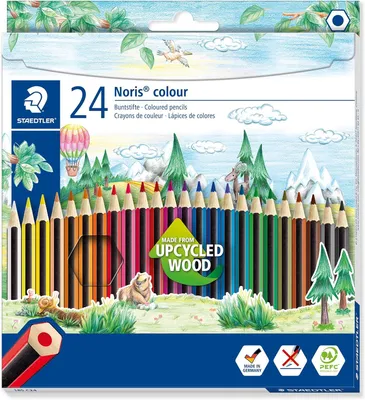 Image de Crayons de couleur Noris 185 – 36 couleurs, hexagonaux