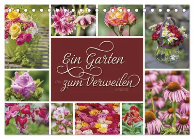 Produktbild von Ein Garten, der zum Verweilen einlädt (Tischkalender 2027 DIN A5 quer), CALVENDO Monatskalender