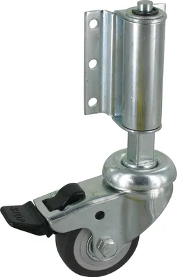 Produktbild von Apparaterollen Leiterrolle Ø50mm TPE Gummi Anschraubplatte