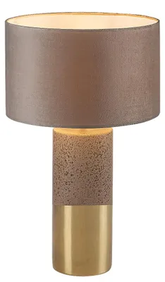 Produktbild von Rabalux 74219 Tischlampen Yelda E27 1x MAX 40 Keramik Textil braun/ golden