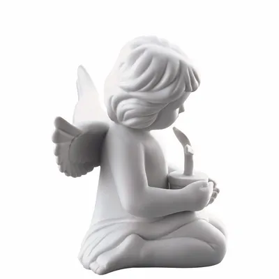 Imagen del producto de Rosenthal Engel mit Blumentopf Engel gross Weiss matt Porzellan Weiß 69056-000102-90538