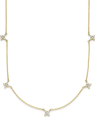 Produktbild von Collier aus 750 Gold Gelbgold mit 25 Diamant-Brillanten 0,30 ct. TW-SI, 42cm