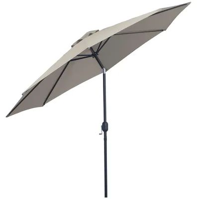 Immagine prodotto di Ombrellone da Giardino in Acciaio Ø3x2,45 m Grigio