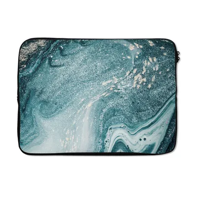 Produktbild von MuchoWow® Laptop Hülle 13 Zoll Edelsteine - Blau - Natur - Marmor - Abstrakt Laptoptasche - Laptophülle - Sleeve - Rundumschutz