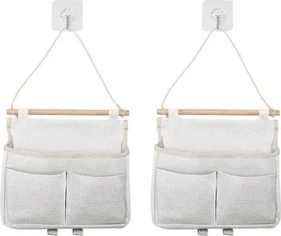 Immagine prodotto di Cesto portabiancheria pieghevole, da appendere, per la casa, l'ufficio, il bagno, bianco, compatto.