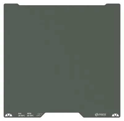 3D-Druckplatte 355x346 mm, doppelseitig, flexibel, für Bamboo H2D