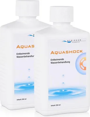 Immagine prodotto di Stricker Chemie Aquaschock 250ml - Sterilizzatore per letti ad acqua (confezione da 2)