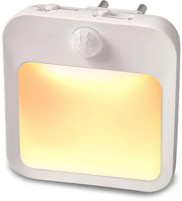 Produktbild von LED-Nachtlicht mit Bewegungssensor, warmgeel, dimmbar, für Schlafzimmer, Bad, Flur, Treppe und Küche