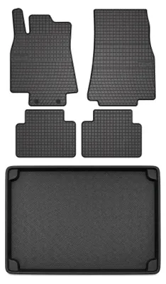 Obrázek produktu pro Gumové autokoberce SolidPRO + vana kufru pro: Mercedes-Benz třída A W169 2004-2012 5 ks
