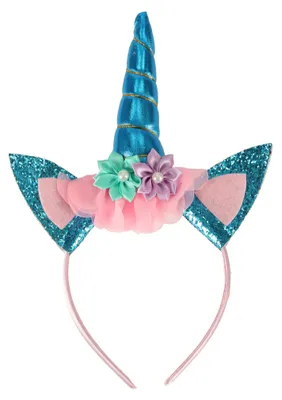 Immagine prodotto di Costume Carnevale Unicorno Fascia+gonna Blu 3-6 anni