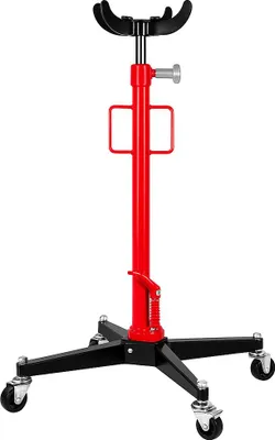 Produktbild von LUXTOM | Getriebeheber hydraulisch, 500 kg, Motorheber, Arbeitshöhe 105-185 cm, 4 Lenkrollen inkl. Fußpedal, stufenlos regulierbar