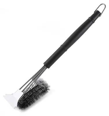 Produktbild von Grillbürste 3-in-1 mit Schaber, 46 cm, Edelstahl, Rostfrei