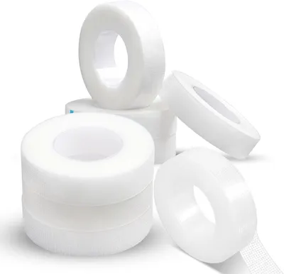 Produktbild von Eyelash Tape, 8 Rollen PE Micropore Medical Tape Extension, Fabric False Patches, Make -up -Werkzeug, 1,3 cm x 2,3 m, durchscheinend
