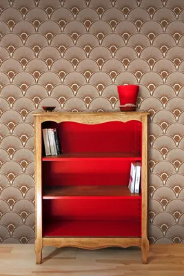 Produktbild von Coloray Fototapete 250x104 cm Vlies-Fototapete - Art Deco Vector Browndesign