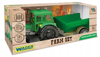 Obrázek produktu pro Wader Traktor Farmer s přívěsem velký pro děti