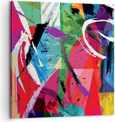 Produktbild von Bild auf Leinwand - Leinwandbild - Abstraktion modern - 60x60cm - Wand Bild - Wanddeko - Wandbilder - Leinwanddruck - Bilder - Kunstdruck - Wanddekoration - Leinwand bilder - Wandkunst - AC60x60-3635