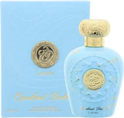 Produktbild von Lattafa Opulent Dubai, Frauen, 100 ml, Nicht nachfüllbare Flasche, Flüssiges Parfüm, Ingwer, Grapefruit, Zitrone, Mango, Zedernholz, Jasmin, Violett