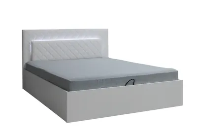 Produktbild von Schlafzimmer Komplett Panarea in Hochglanz Weiß mit LED