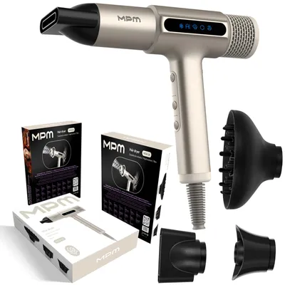 Produktbild von Haartrockner mit KI-Funktion, Ionisierung, Diffusor, Luftstrom, GLOW&flow MPM MSW-26