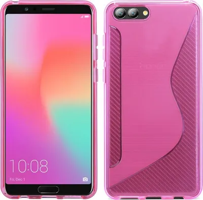 Image de Honor View 10 Mobile Silicone Housse de protection Case Pink