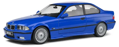 Modellauto BMW E36 M3 Coupé Blau 1996, Maßstab 1:18
