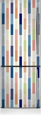 Produktbild von Magnetfolie Aufkleber Kühlschrankmagnete 60x180 cm - Bunte Streifen