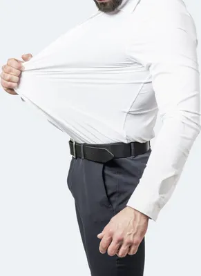Immagine prodotto di Camicia da uomo elegante elasticizzata manica corta traspirante anti-piega bianca S/M