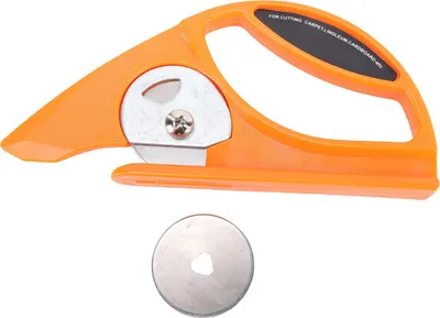 Immagine prodotto di Taglierina rotante, 45 mm, plastica, acciaio inossidabile, rotante per moquette, tessuto, carta da parati, cartone, pelle