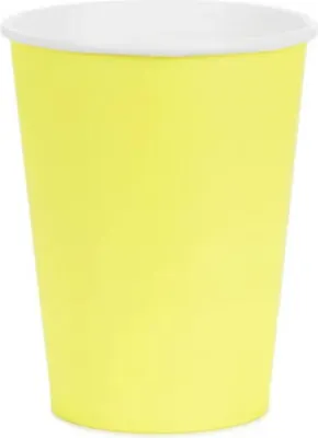 Produktbild von 6x Pappbecher, gelb, 250ml