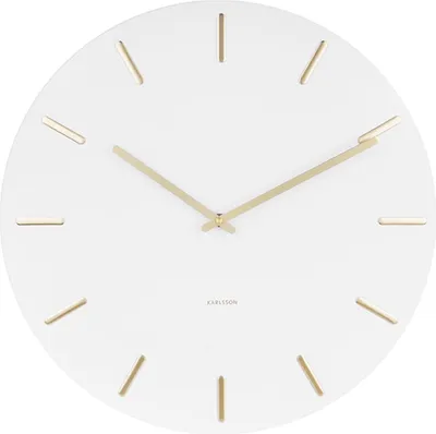 Produktbild von Karlsson - Wanduhr Charm - Weiß/Gold - Ø45cm