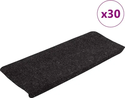 Obrázek produktu pro Samolepicí rohože na schody 30 ks Antracit 65x24,5x3,5 cm