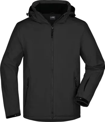 Zdjęcie produktu dla Męska zimowa kurtka softshell James & Nicholson JN1054 czarny S