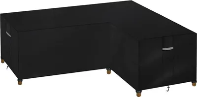 Obrázok produktu pre Dokon L-tvar záhradný nábytok kryt 600D Oxford tkanina Vodotesné Windproof UV odolný