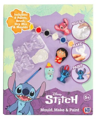 Obrázok produktu pre Sadrové figúrky na vyfarbenie Stitch, 4 ks, urob si sám