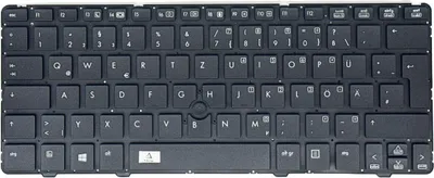 Produktbild von DEUTSCHE - Tastatur Schwarz mit Trackpoint ohne Rahmen kompatibel für HP EliteBook 2570p (B8S43AW)