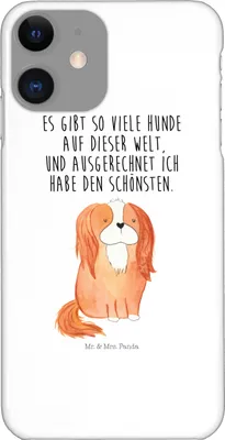 Produktbild von Mr. & Mrs. Panda Iphone 11 Handyhülle Hund Cavalier King Charles Spaniel - Weiß - Geschenk, Handy Case, Schutzhülle, Spruch, Hülle, Bester, Cover, Cockerspaniel, Sprüche