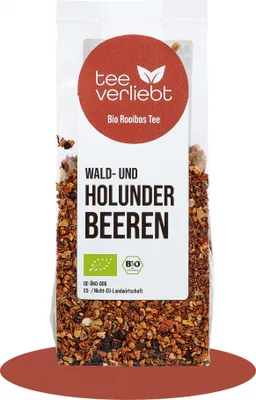 Produktbild von teeverliebt - Wald- und HolunderbeerenRooibostee | 100g
