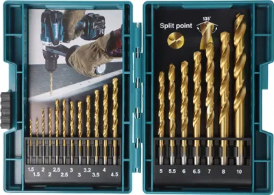 Produktbild von Makita Bohrer-Set B-67795 – Kraftvoll, Präzise, Unverzichtbar